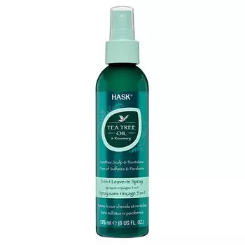 Tea Tree Oil Несмываемый спрей 5-в-1 с маслом чайного дерева и экстрактом розмарина