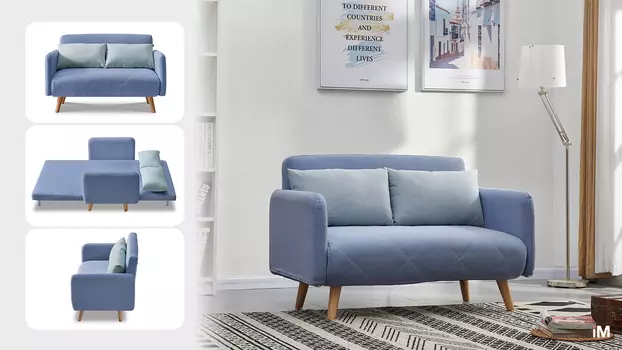 Диван-кровать iModern Cardiff, голубой