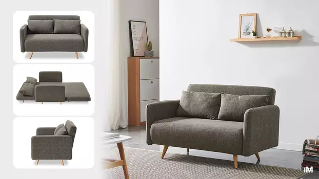 Диван-кровать Cardiff, коричневый меланж