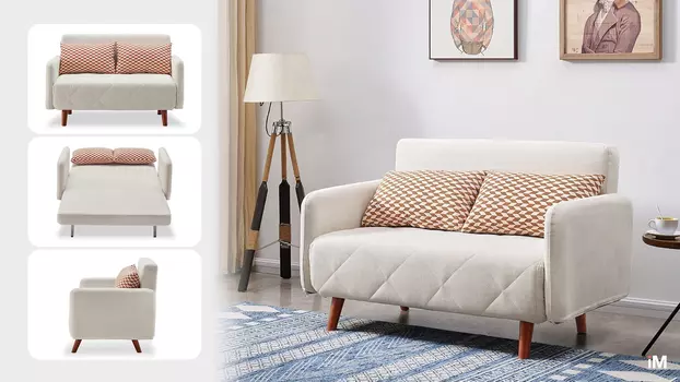 Диван-кровать Cardiff, слоновая кость