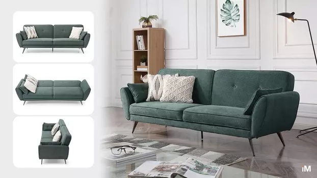 Диван-кровать iModern Edinburgh, зеленый