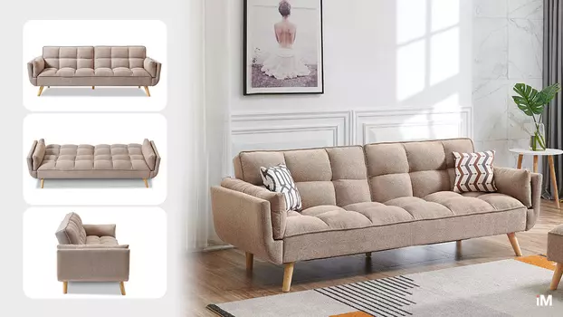 Диван-кровать iModern Luigi, бежевый