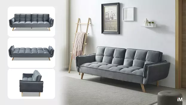 Диван-кровать Luigi, серый