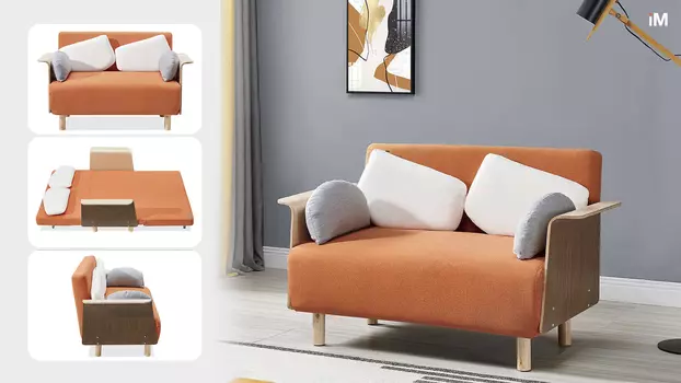 Диван-кровать Malibu, оранжевый