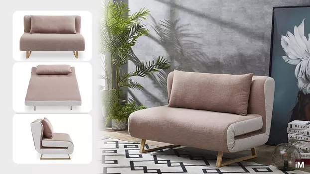 Диван-кровать iModern Rosy 2-х местный, коралловый