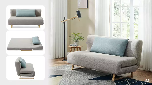 Диван-кровать iModern Rosy 3-х местный, бежевый/мята