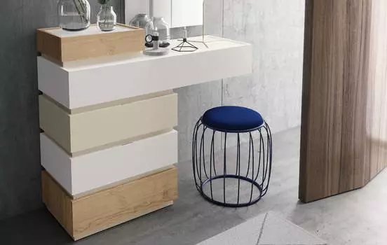 Комод Top (47/120/63) 5 ящиков, дуб горный/песок/белый