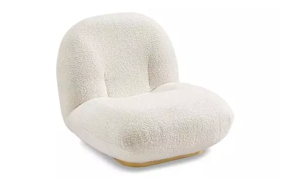 Кресло iModern Cloud, слоновая кость/золото