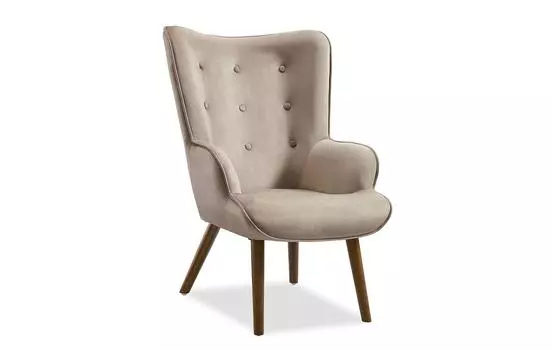 Кресло iModern Hygge, бежевый/орех