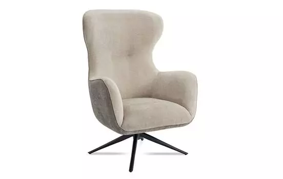 Кресло iModern Lucille, бежевый/серо-коричневый