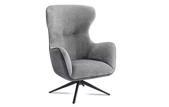 Кресло iModern Lucille, серый/темно-серый