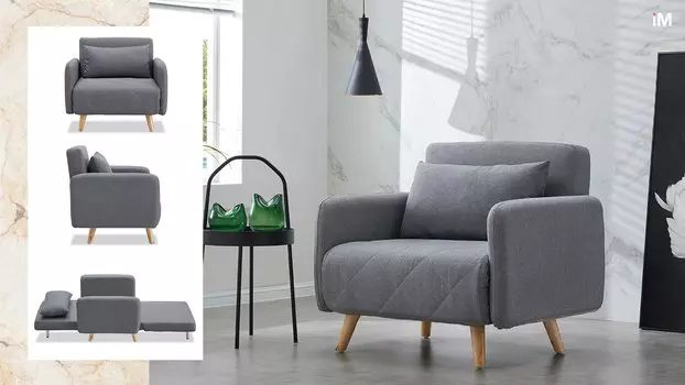 Кресло-кровать Cardiff, темно-серый