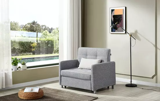 Кресло-кровать Claire, серый