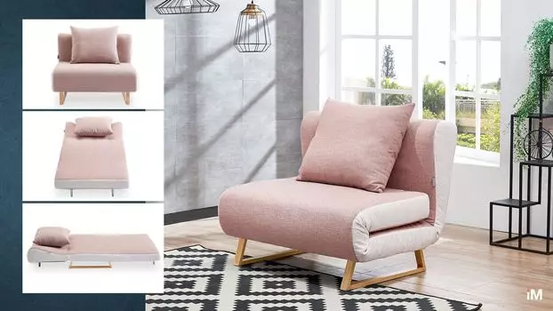 Кресло-кровать iModern Rosy, коралловый