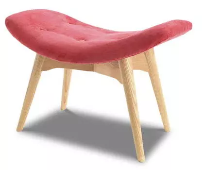 Оттоманка Contour, коралловый/ясень