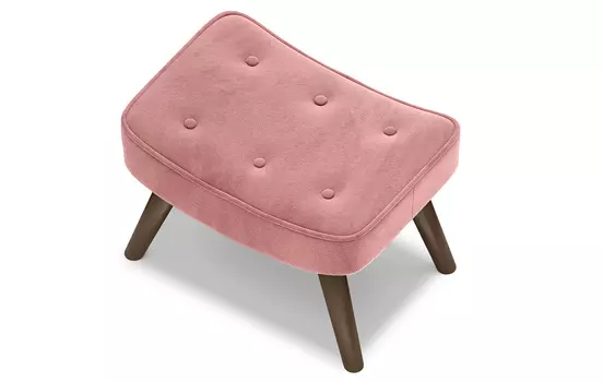 Оттоманка iModern Hygge Classic, коралловый/орех