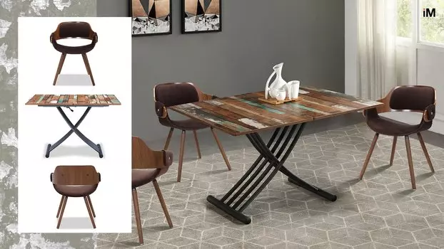 Стол iModern Andy + 3 стула Jody