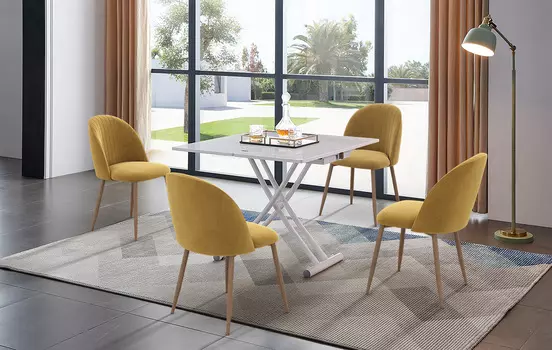 Стол iModern Bethany + 4 стула Angela