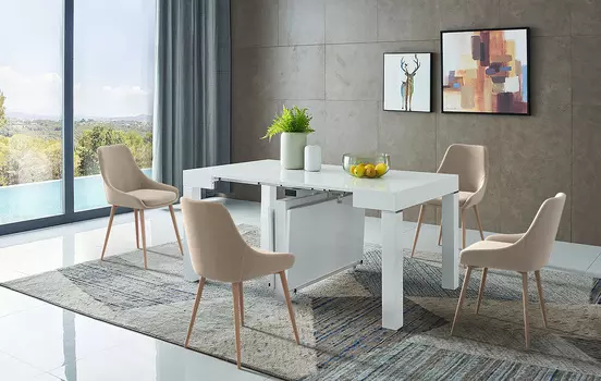 Стол iModern Claus + 4 стула Pepper