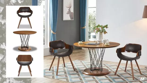 Стол iModern Cyclone Grand + 2 стула Jody