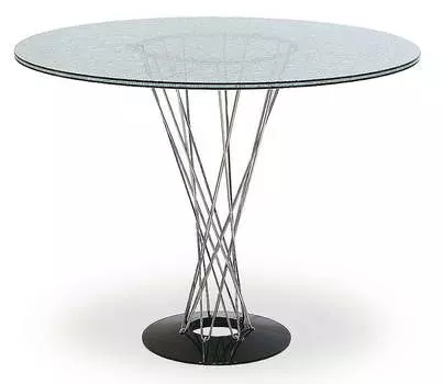 Стол Cyclone Ice (70), стекло/черный
