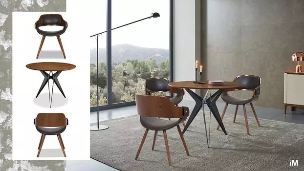 Стол iModern Eliza + 3 стула Jody