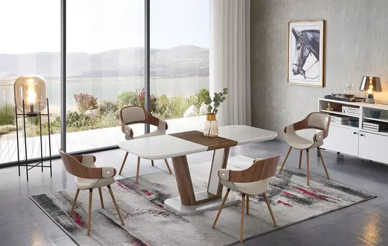 Стол iModern Ester + 4 стула Jody