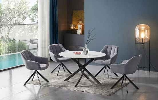 Стол iModern Gabriel + 4 стула Eddy