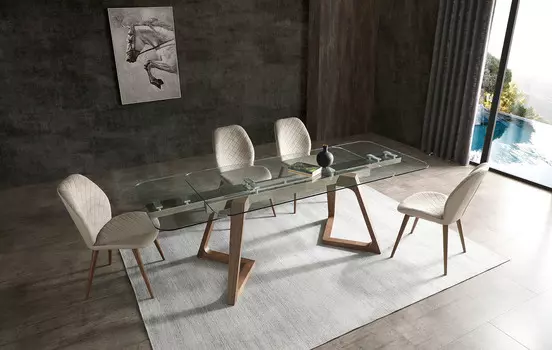 Стол iModern Eden + 4 стула Berta