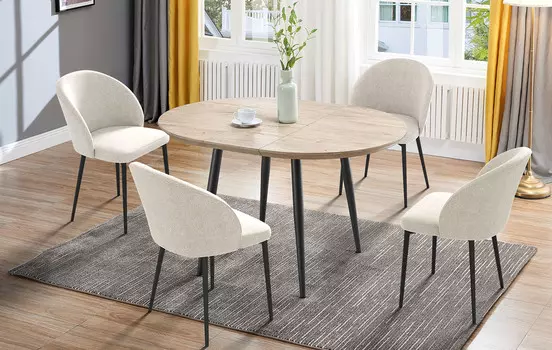 Стол iModern Leticia + 4 стула Ornella