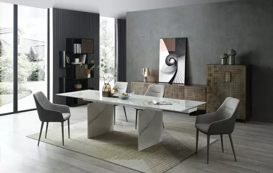 Стол iModern Santorini + 4 стула Romeo