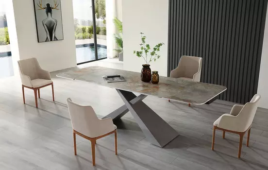 Стол iModern Torino + 4 стула Sir