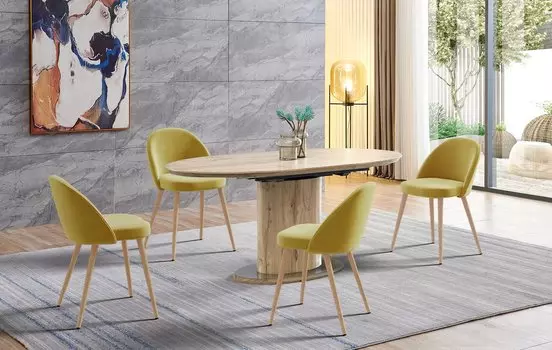 Стол iModern Irma + 4 стула Shelly