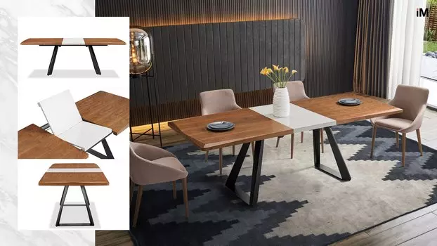 Стол iModern Lambert + 4 стула Liam
