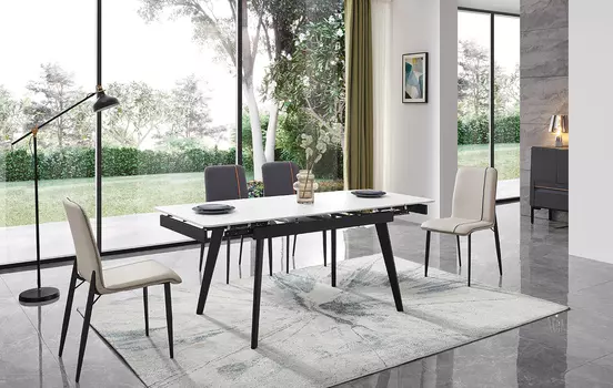 Стол iModern Laura + 4 стула Rene