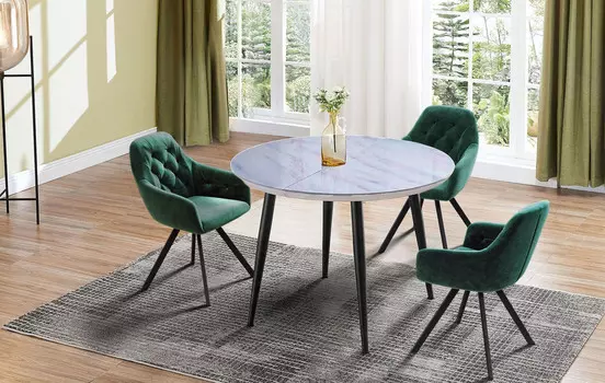 Стол iModern Leticia + 3 стула Glenn