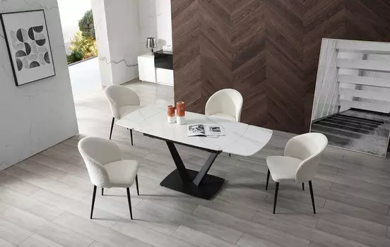 Стол iModern Livorno + 4 стула Ornella