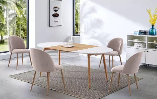 Стол iModern Margaret + 4 стула Angela