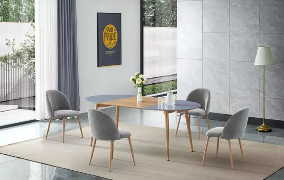 Стол iModern Margaret + 4 стула Angela