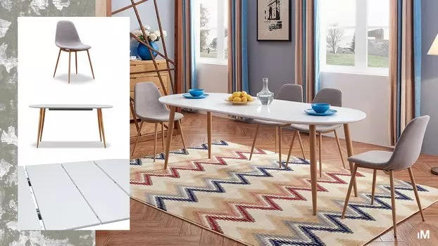 Стол iModern Morris + 4 стула Jackson