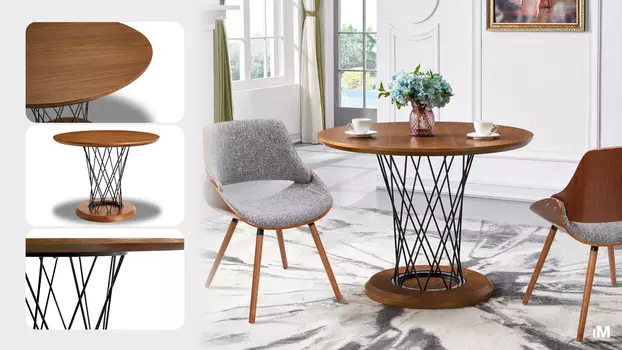 Стол iModern Cyclone Grand + 2 стула Kiss