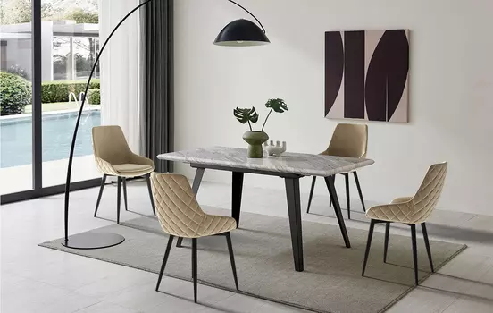 Стол iModern Ofelia + 4 стула Gerti