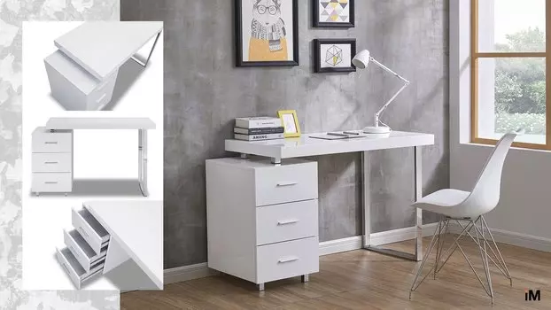 Стол письменный iModern Ashby, белый