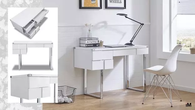 Стол письменный iModern Brooklyn, белый