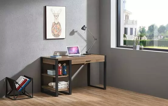 Стол письменный iModern Hans, орех/черный