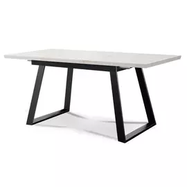 Стол раскладной Denver 120-160, светлый дуб/черный