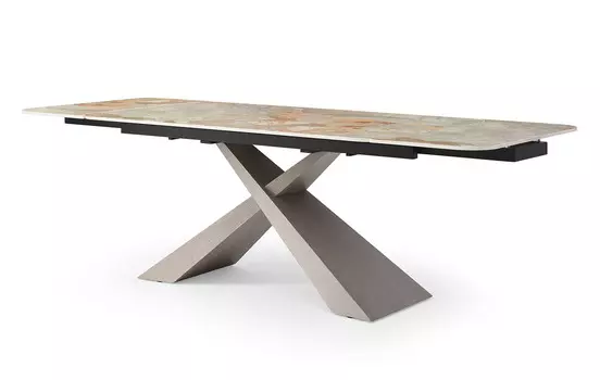 Стол раскладной iModern Torino 160-240, серая керамика/серый дуб