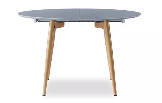 Стол раскладной iModern Margaret 120-200, серый/светлое дерево