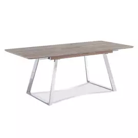 Стол раскладной Otis 160-200, дуб/сталь