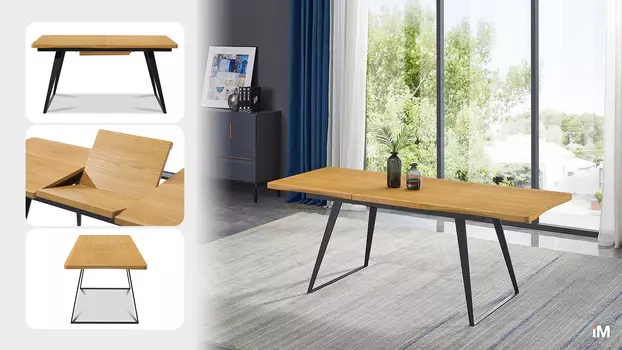 Стол раскладной iModern Vermont, дуб